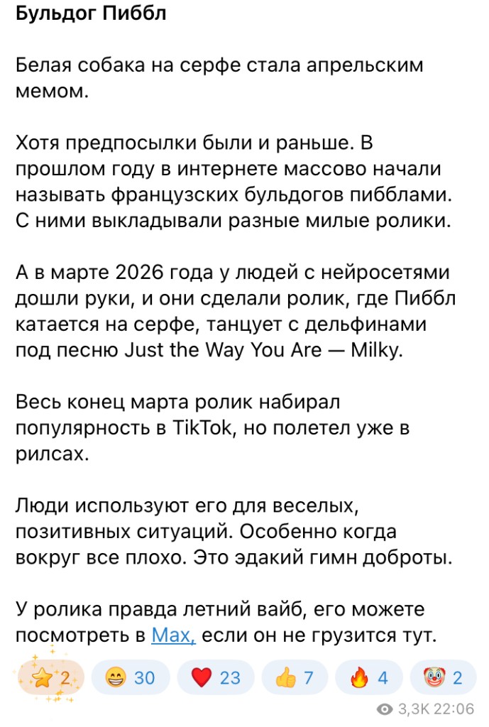 Пост «Бульдог Пиббл»